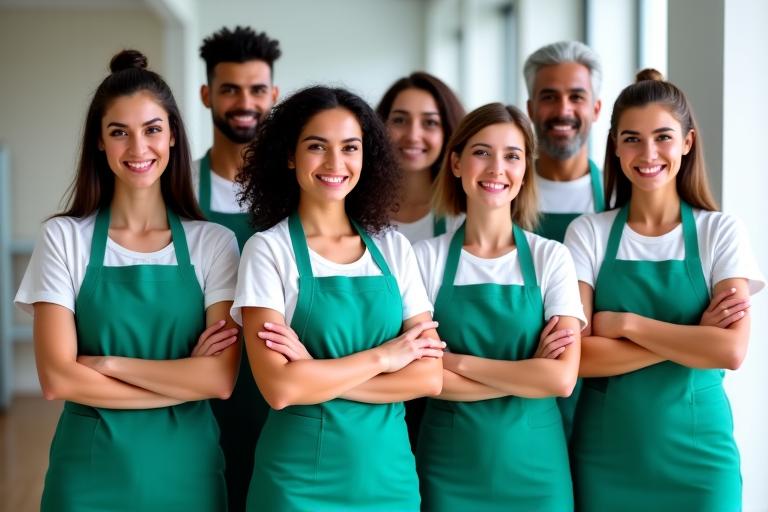 Equipo profesional de AlbaBrisa Cleaners sonriendo